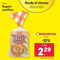 Lidl BIMBo Bagels semillas oferta