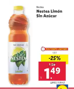 Lidl NESTEA Limón Sin Azúcar oferta