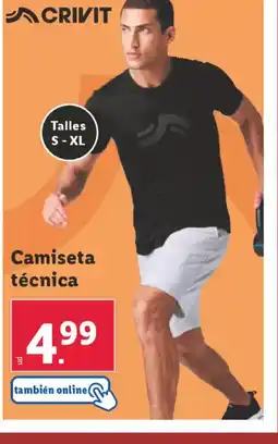 Lidl CRIVIT Camiseta técnica oferta
