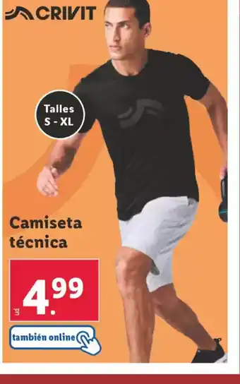 Lidl CRIVIT Camiseta técnica oferta