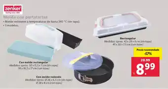 Lidl Molde con portatartas oferta