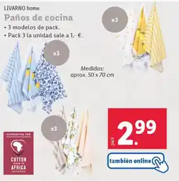 Lidl LIVARNO home Paños de cocina oferta