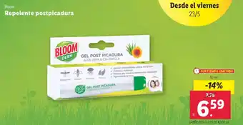 Lidl BLOOM Repelente postpicadura oferta