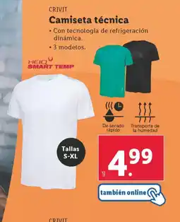 Lidl CRIVIT Camiseta técnica oferta