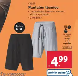 Lidl CRIVIT Pantalón técnico oferta
