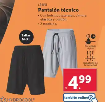 Lidl CRIVIT Pantalón técnico oferta