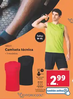 Lidl CRIVIT Camiseta técnica oferta
