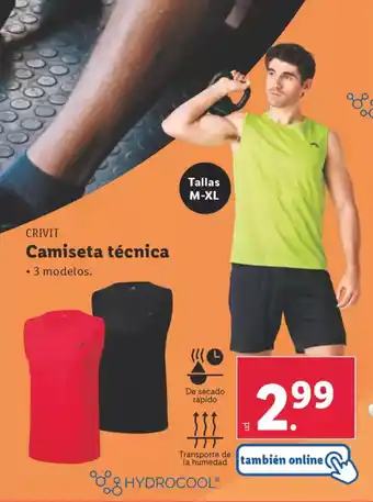 Lidl CRIVIT Camiseta técnica oferta