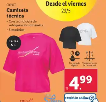Lidl CRIVIT Camiseta técnica oferta