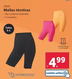Lidl CRIVIT Mallas técnicas oferta