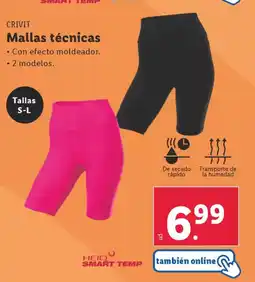Lidl CRIVIT Mallas técnicas oferta