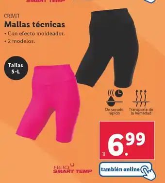 Lidl CRIVIT Mallas técnicas oferta