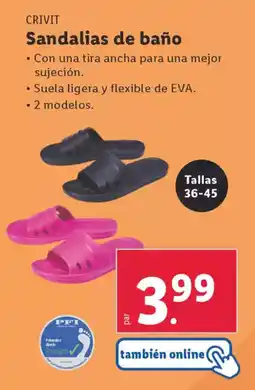 Lidl CRIVIT Sandalias de baño oferta