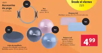 Lidl CRIVIT Accesorios de yoga oferta