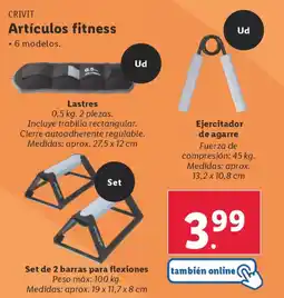 Lidl CRIVIT Artículos fitness oferta