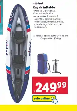 Lidl Kayak inflable oferta