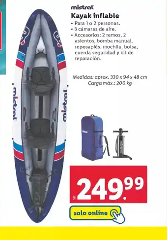 Lidl Kayak inflable oferta
