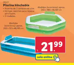 Lidl CRIVIT Piscina hinchable oferta