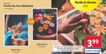 Lidl Punto de cruz diamante oferta