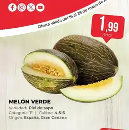 SPAR Gran Canaria Melón verde oferta