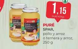 SPAR Gran Canaria Puré spar pollo y arroz o ternera y arroz oferta