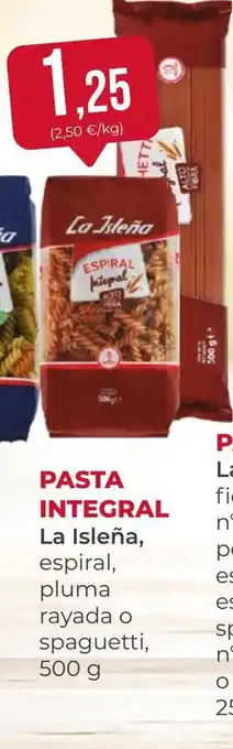 SPAR Gran Canaria LA ISLENA Pasta integral oferta