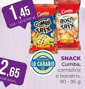 SPAR Gran Canaria CUMBA Snack oferta