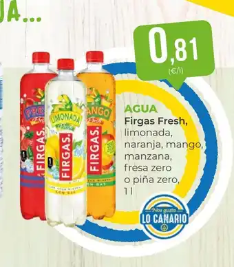 SPAR Gran Canaria FIRGAS FRESH Agua oferta