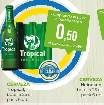 SPAR Gran Canaria TROPICAL Cerveza oferta