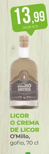 SPAR Gran Canaria O'MILLO Licor o crema de licor oferta