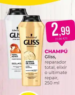 SPAR Gran Canaria GLISS Champú oferta