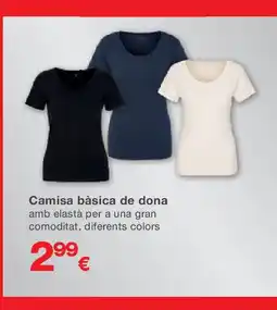 KIK Camisa bàsica de dona oferta