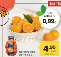 Autoservicios Familia Naranja para zumo oferta