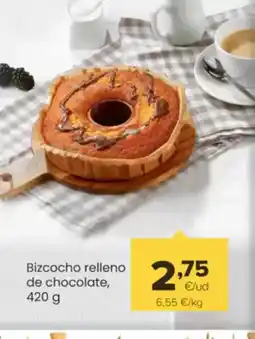 Autoservicios Familia Bizcocho relleno de chocolate oferta