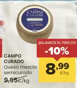 Autoservicios Familia CAMPO CURADO Queso mezcla semicurado oferta