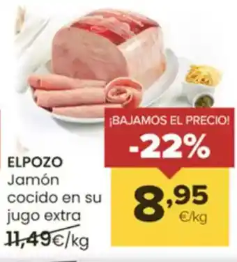 Autoservicios Familia ELPOZO Jamón cocido en su jugo extra oferta