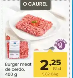 Autoservicios Familia Burger meat de cerdo oferta