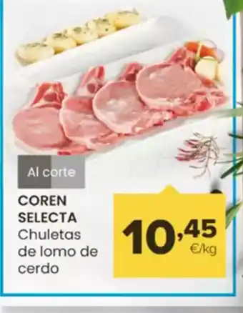 Autoservicios Familia COREN SELECTA Chuletas de lomo de cerdo oferta