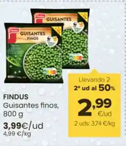 Autoservicios Familia FINDUS Guisantes finos oferta
