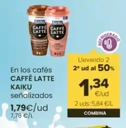 Autoservicios Familia CAFFÈ LATTE KAIKU En los cafés oferta