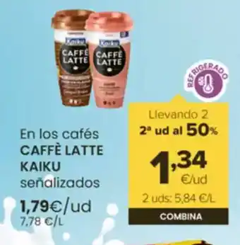 Autoservicios Familia CAFFÈ LATTE KAIKU En los cafés oferta