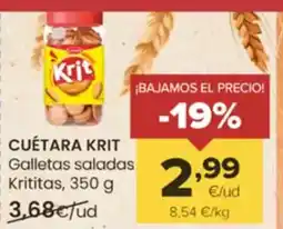 Autoservicios Familia CUÉTARA KRIT Galletas saladas Krititas oferta