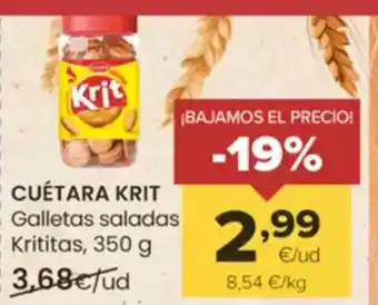 Autoservicios Familia CUÉTARA KRIT Galletas saladas Krititas oferta