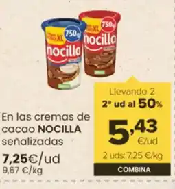 Autoservicios Familia NOCILLA En las cremas de cacao oferta