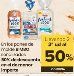 Autoservicios Familia BIMBO En los panes de molde oferta