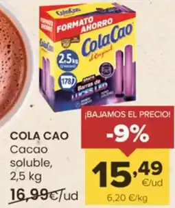 Autoservicios Familia COLA CAO Cacao soluble oferta