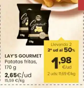 Autoservicios Familia LAY'S GOURMET Patatas fritas oferta