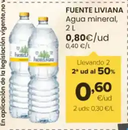 Autoservicios Familia FUENTE LIVIANA Agua mineral oferta