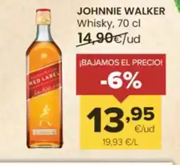 Autoservicios Familia JOHNNIE WALKER Whisky oferta