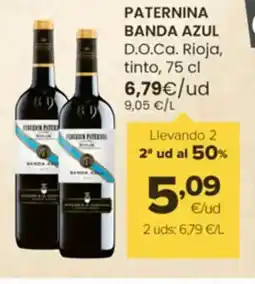 Autoservicios Familia PATERNINA BANDA AZUL D.O.Ca. Rioja, tinto oferta